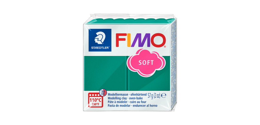 Pâte à modeler Fimo Soft 57g émeraude