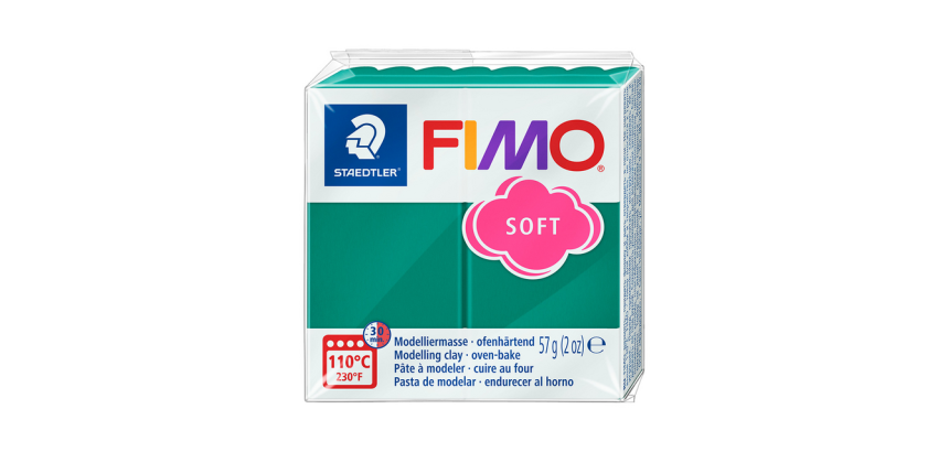 Pâte à modeler Fimo Soft 57g émeraude