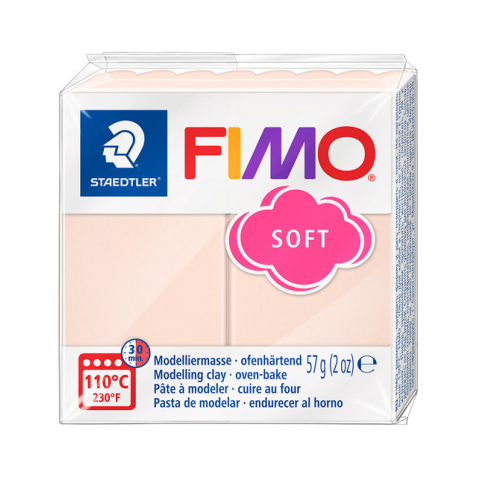 Pâte à modeler Fimo Soft 57g pêche