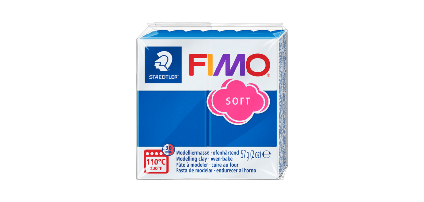 Boetseerklei Fimo soft 57 gram pacificblauw