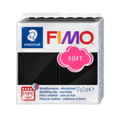 Boetseerklei Fimo soft 57 gram zwart