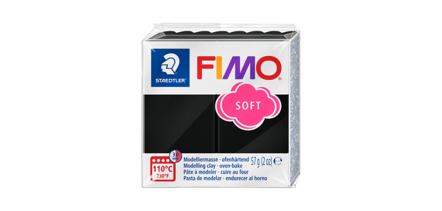 Pâte à modeler Fimo Soft 57g noir
