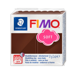 Boetseerklei Fimo soft 57 gram choco