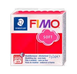 Boetseerklei Fimo soft 57 gram Indisch rood