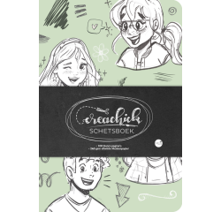 Carnet de croquis CreaChick Sage Green 14,5x21cm 240g 64 feuilles