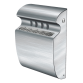 Cendrier mural Vepa bins 3L inox mat