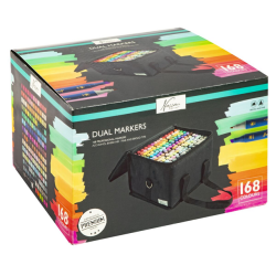 Marqueur à alcool Nassau Arts pointe duo set 168 couleurs