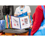 Système de présentation pupitre Tarifold A4 métal 30 poches assorti