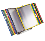 Système de présentation pupitre Tarifold A4 métal 30 poches assorti