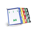 Système de présentation pupitre Tarifold A4 métal 30 poches assorti