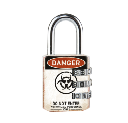 Hangslot Masterlock 3-cijfer combinatie 30mm danger motief