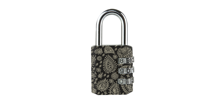 Masterlock Zahlenschloss 3-stellig 30mm 4 verschiedene Muster