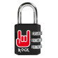 Cadenas Masterlock combinaison 3 chiffres 30mm motif Rock