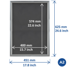 Klickrahmen Europel Economy A2 Silber