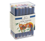 Nassau Arts Dual Tip Alcohol Marker Set 24 Colors