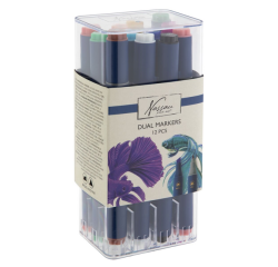 Alcoholmarkers Nassau Arts duopunt set à 12 kleuren