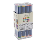Alcoholmarkers Nassau Arts duopunt set à 12 kleuren