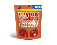 Chocolade Tony's Chocolonely Lil' Bits melk karamel zeezout & cookie 150 gram