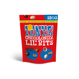 Chocolade Tony's Chocolonely Lil' Bits triple chocolate 150 gram