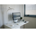 Lampe de bureau Unilux Strata socle LED blanc