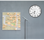 Horloge murale unilux Pop Ø 30,5cm plastique noir
