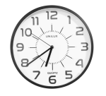 Horloge murale unilux Pop Ø 30,5cm plastique noir