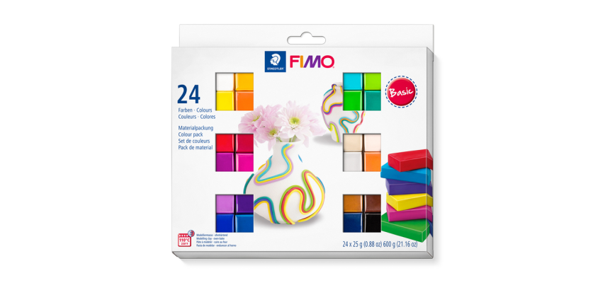 Fimo Soft Knetmasse Set Farbe Paket 24 Farben