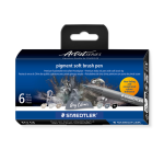 Feutre pinceau Staedtler Pigment Pen étui 6 couleurs grises