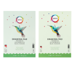 Bloc à dessin Qrea A5 24 feuilles 160g collé