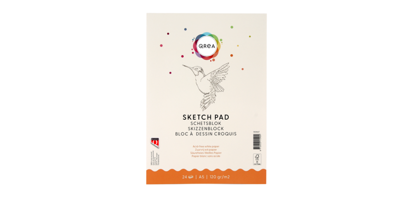 Qrea Sketch Pad A5 24 Sheets 120g Glued