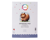 Bloc à dessin Qrea A3 50 feuilles 90g collé