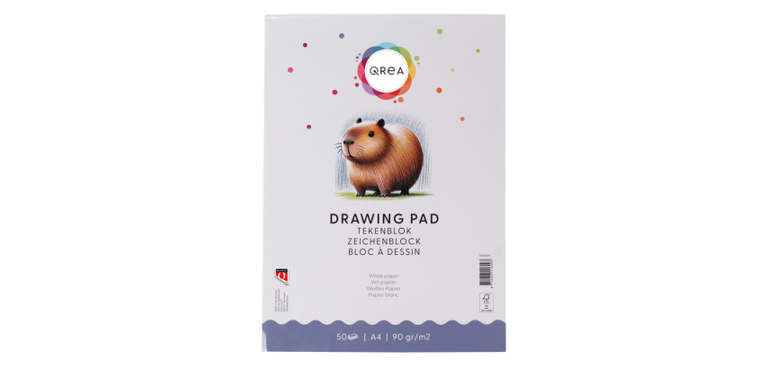 Qrea Sketch Pad A4 50 sheets 90g glued
