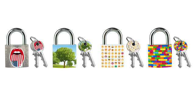 Cadenas Masterlock 30mm 4 motifs assortis