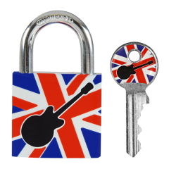 Hangslot Masterlock 30mm gitaar motief