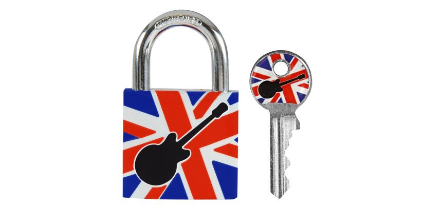 Cadenas Masterlock 30mm motif Guitare
