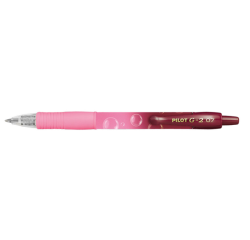 Roller encre gel PILOT G2 Bubble rose Medium écriture bleue