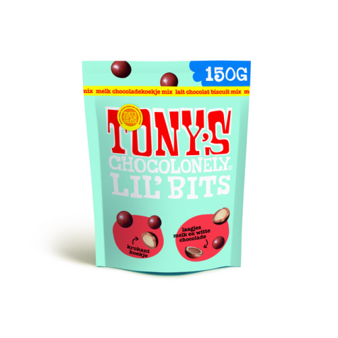 Chocolat Tony's Chocolonely Lil' Bits lait biscuit mix 150g