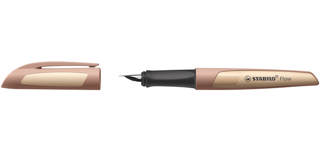 Stylo plume STABILO Flow Medium marron clair