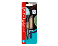 Stylo plume STABILO Flow Medium marron clair blister 1 pièce