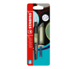 Stylo plume STABILO Flow Medium kaki blister 1 pièce