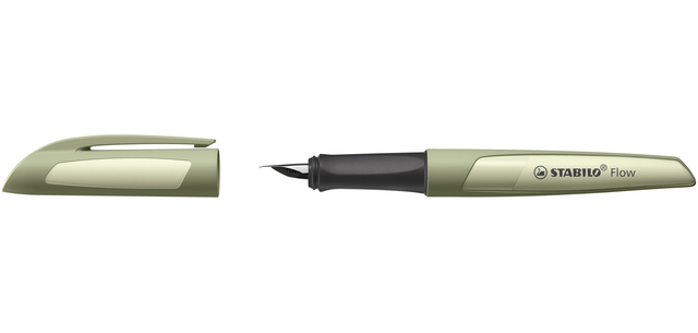 Stylo plume STABILO Flow Medium kaki
