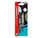Stylo plume STABILO Flow Medium gris blister 1 pièce