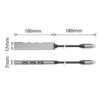 Hub ACT USB-C 3x USB-A 2.0 et 1x USB-A 3.0
