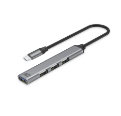 Hub ACT USB-C 3x USB-A 2.0 en 1x USB-A 3.0