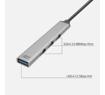 Hub ACT USB-C 3x USB-A 2.0 et 1x USB-A 3.0
