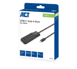 Hub ACT USB-C 3.0 4 poorts USB-A