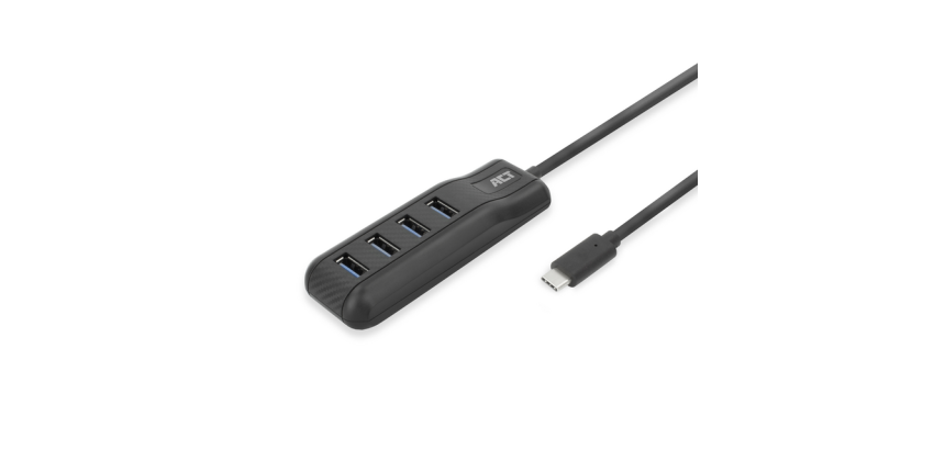 Hub ACT USB-C 3.0 4 poorts USB-A