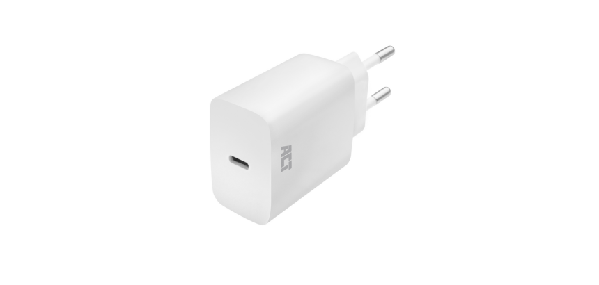 Chargeur ACT USB-C 1 port 20W pour charge rapide