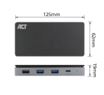 Station d'accueil ACT USB-C 4K MST pour 2 écrans HDMI