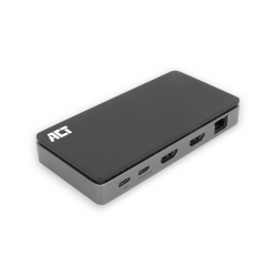 Dockingstation ACT USB-C 4K MST voor 2 HDMI monitoren